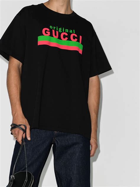 gucci logo print shirt|gucci graphic tees.